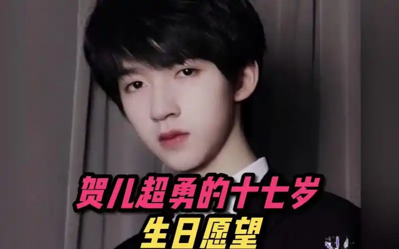 贺峻霖超勇的十七岁生日愿望