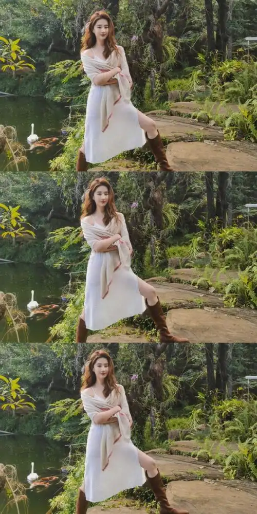 #刘亦菲白色吊带裙##惠英红评论刘亦菲#