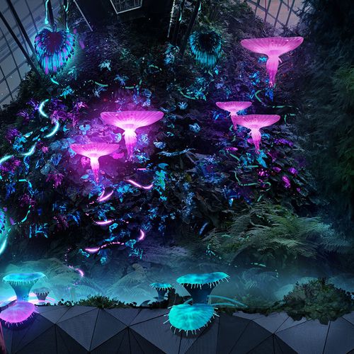 绿植仿真造景大型异形植物阿凡达奇异景观热带仿真绿植