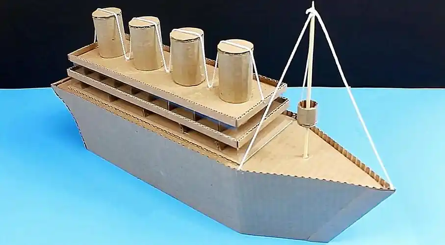 「纸板模型系列」教你学习如何制作纸板泰坦尼克号模型!