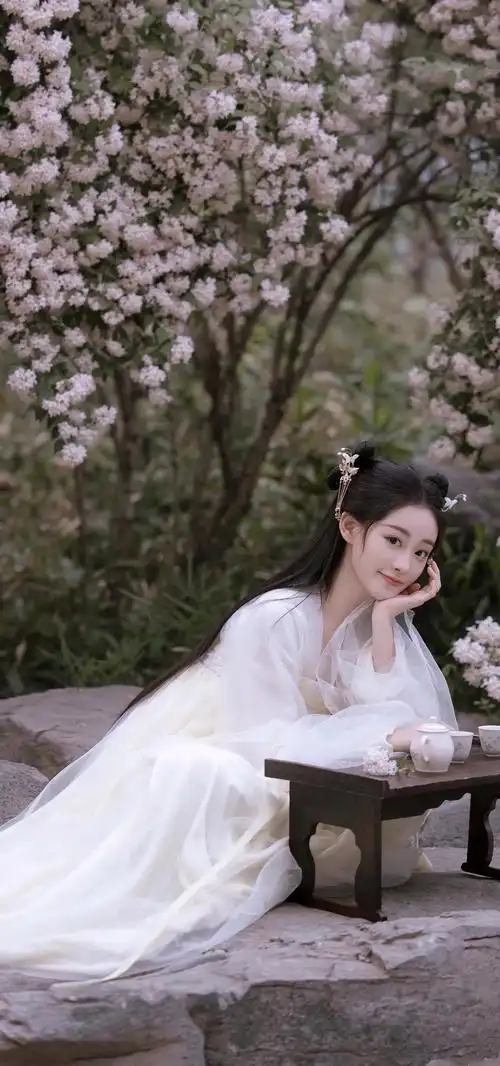 明星古装壁纸:云想衣裳花想容,春风拂槛露华浓