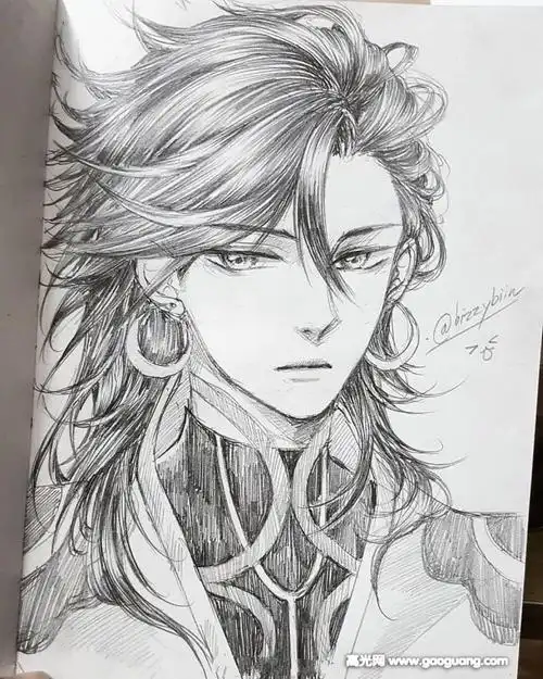 铅笔画  动漫人物真的是很常见,现在越来越多的00后想要学画动漫人物