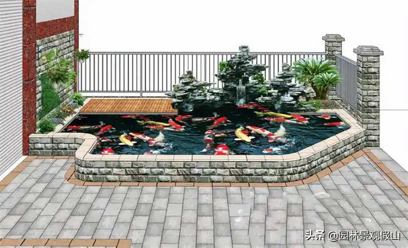 如何打造这么完美的庭院鱼池