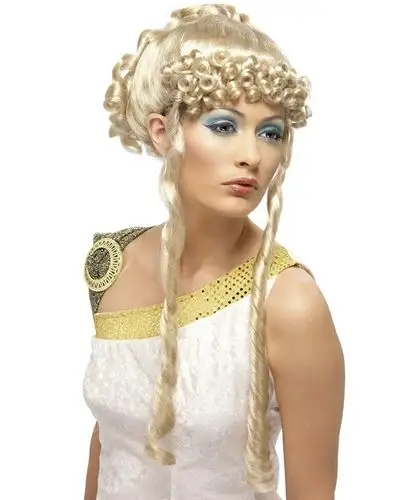 smiffy  s 女式希腊女神假发 亚麻色 one size