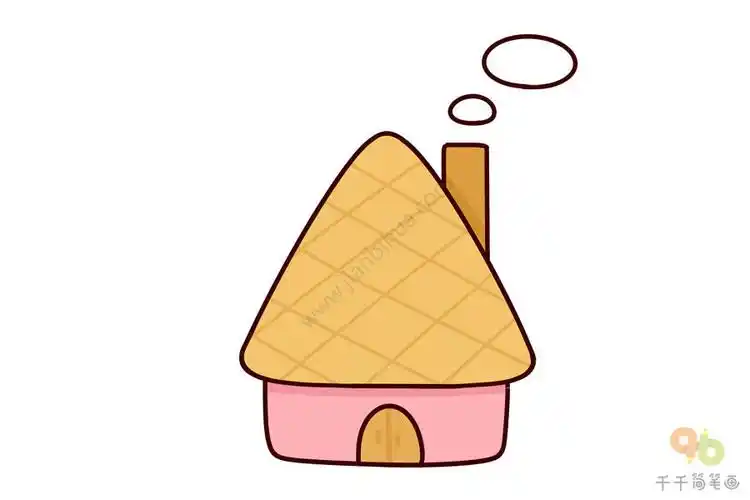 形状七十二变 三角形变漂亮的房子_零基础学画简笔画