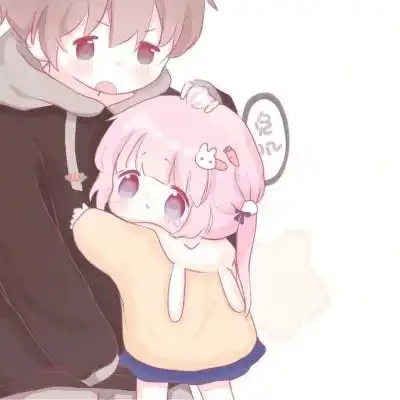 卡通情侣头像一左一右配对动漫超火图片