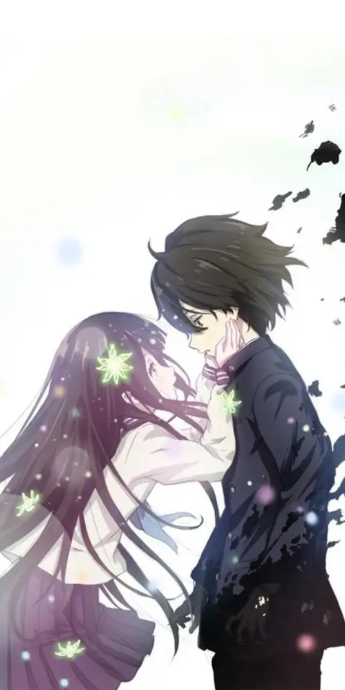 《冰菓》千反田爱瑠和折木奉太郎,动漫全面屏cp壁纸分享