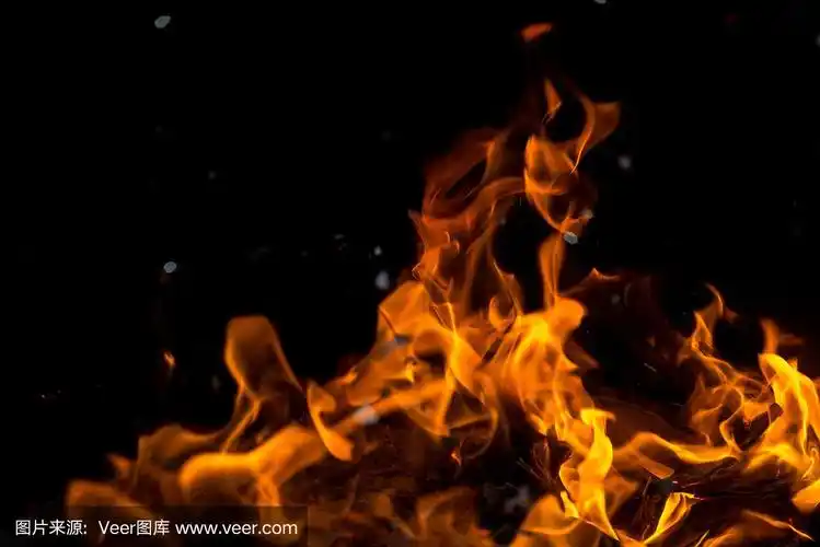 地狱火,火焰,火,黑色背景,水平画幅