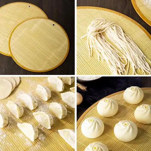 放饺子的篦子放饺子的托盘包生饺子用的防粘垫子竹篦子竹蒸片盖垫帘