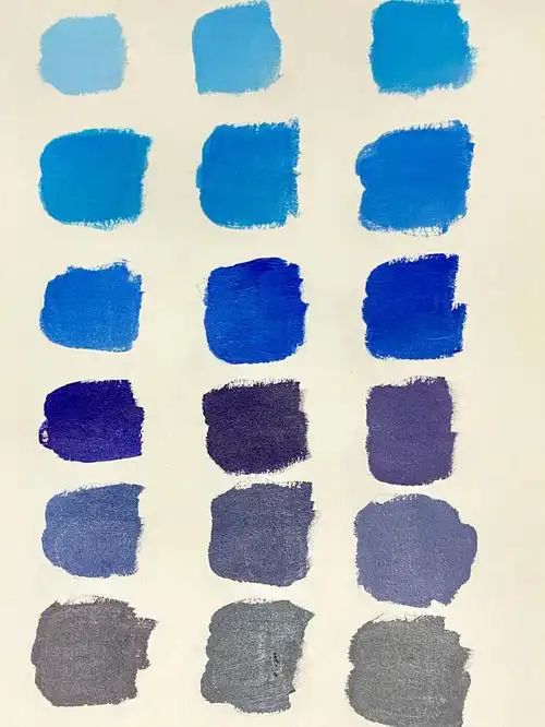 你能调出多少种蓝色