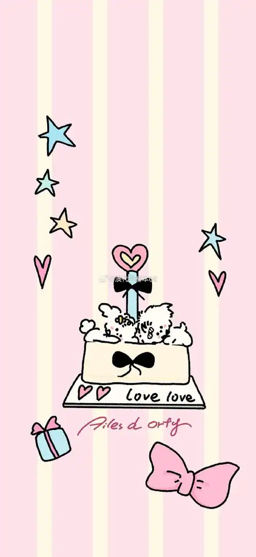 粉色壁纸##锁屏 主屏壁纸套图##可爱卡通壁纸##可爱手机壁纸