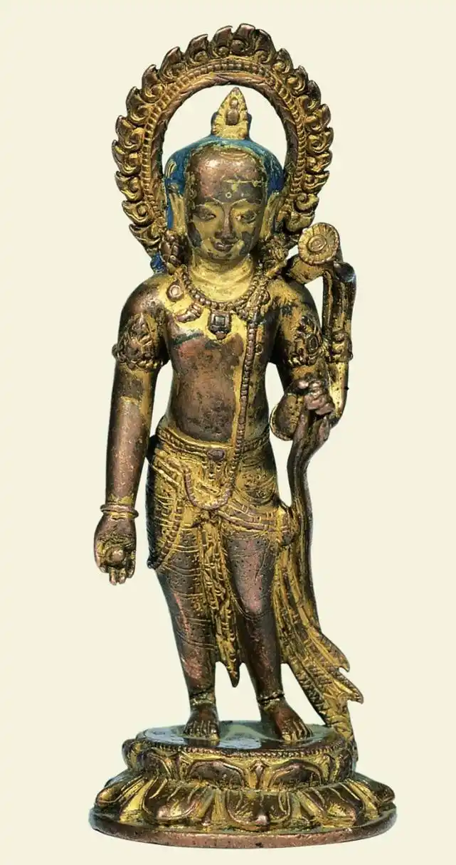 藏传佛教造像艺术 1,释迦牟尼或"化身佛"  尼泊尔(过渡时期) 公元10