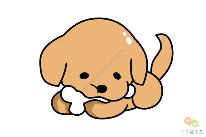 一大波小狗手帐简笔画呆萌可爱的教程快为小朋友收藏起来吧手帐排版简