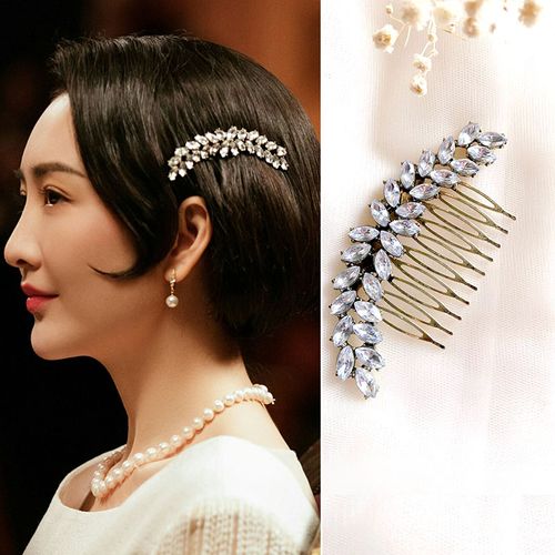 王鸥同款复古盘头发梳旗袍配饰侧边发夹明星发饰丸子头发卡子头饰