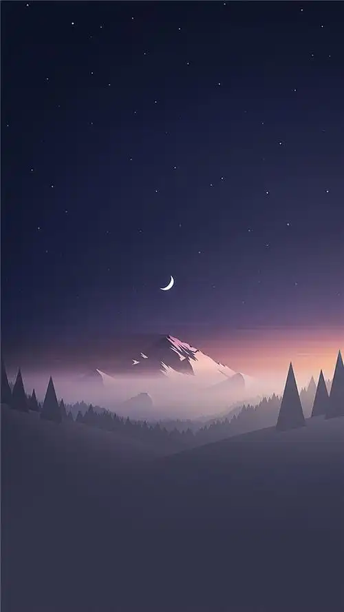 唯美风景插画高清手机壁纸