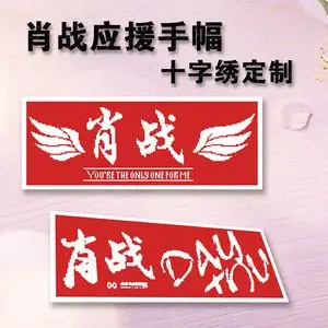 十字绣定做肖战应援手幅刺绣明星周边手工自己绣挂画diy2021新款