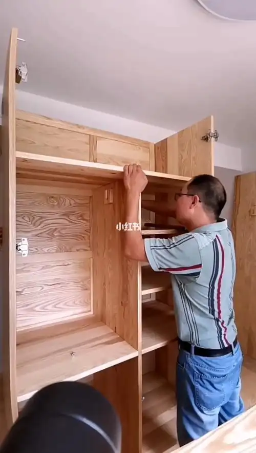 一个实木衣柜的安装全过程