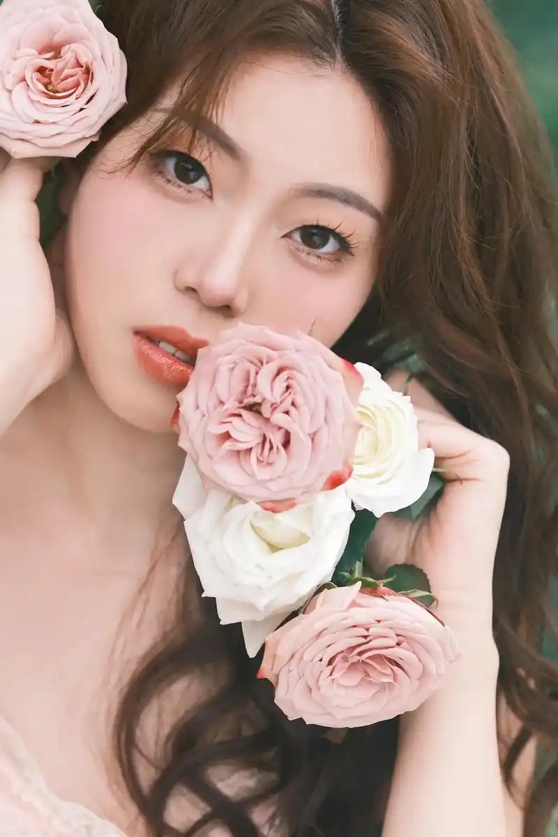 写真妆·粉玫瑰少女出片啦~元气清新的纯欲少女~青春真好#新 - 抖音