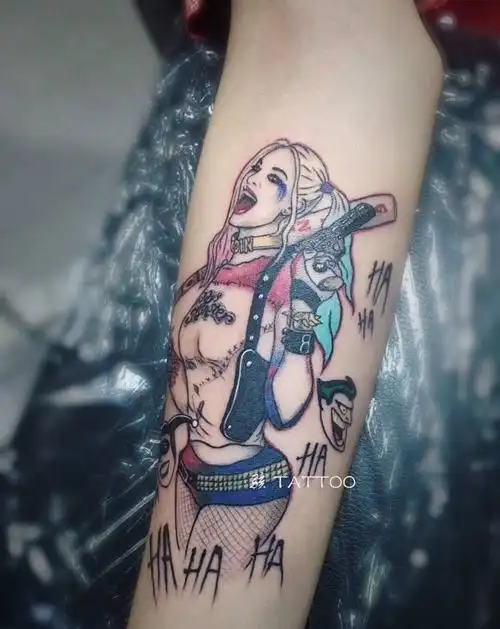 《皇后》纹身图片_手臂小丑女纹身图案(3)_河南省郑州市纹身店-骇刺青