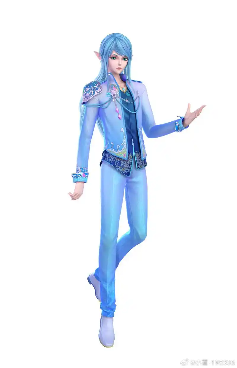 水默全身图需要的宝子可以拿图源右下角叶罗丽精灵梦王默水王子