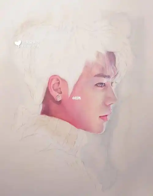 手绘水彩林彦俊