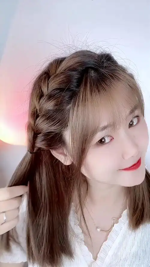 超蓬松披肩编发拯救细软塌