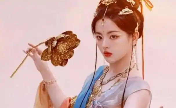 飞天妆本就具有灵动优雅的特点,许多女星也曾尝试过类似造型,如杨超越