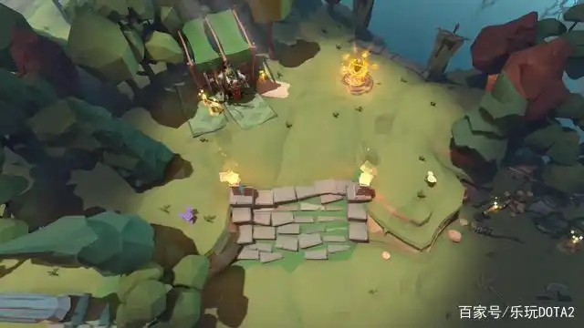 low poly map创意dota2地图皮肤实在是太酷了!