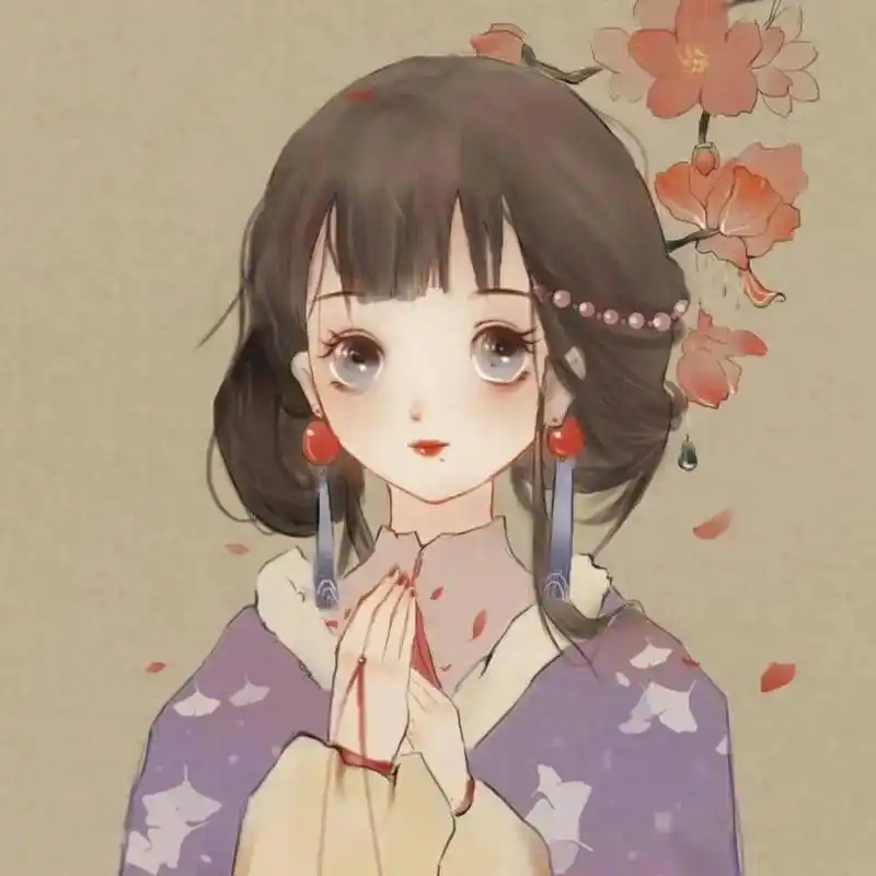 古风动漫女生头像玉容寂寞泪阑干梨花一枝春带雨