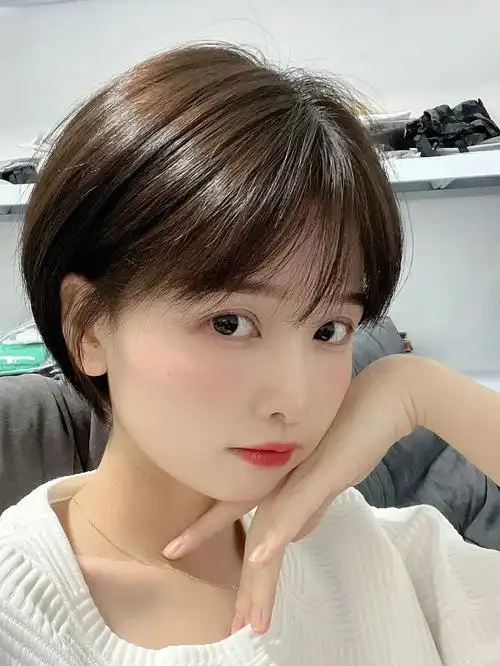 韩系短发 日式短发 甜美短发 挂耳短发～巨乖 巨显小