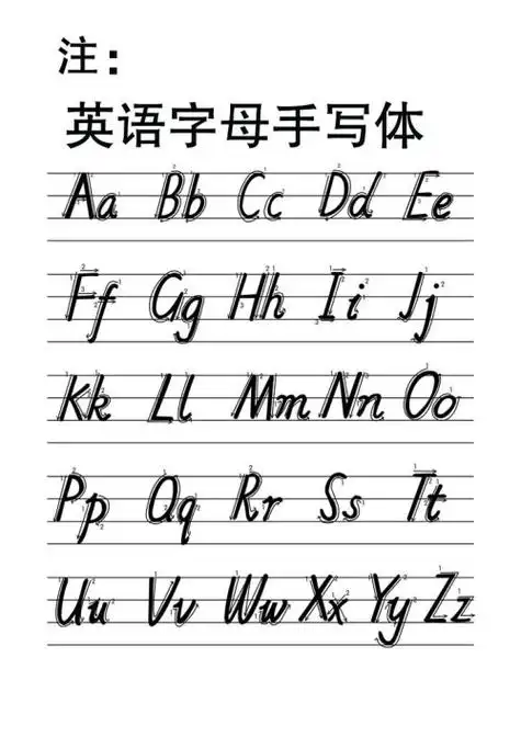 英语个字母歌怎么写 24个英语字母发音歌