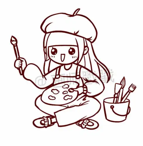 幼儿画画画家简笔画