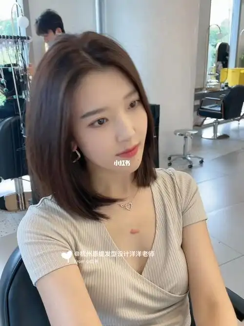 龄好看|可扎可披的少女感减龄锁骨发短发发型减爱了7815