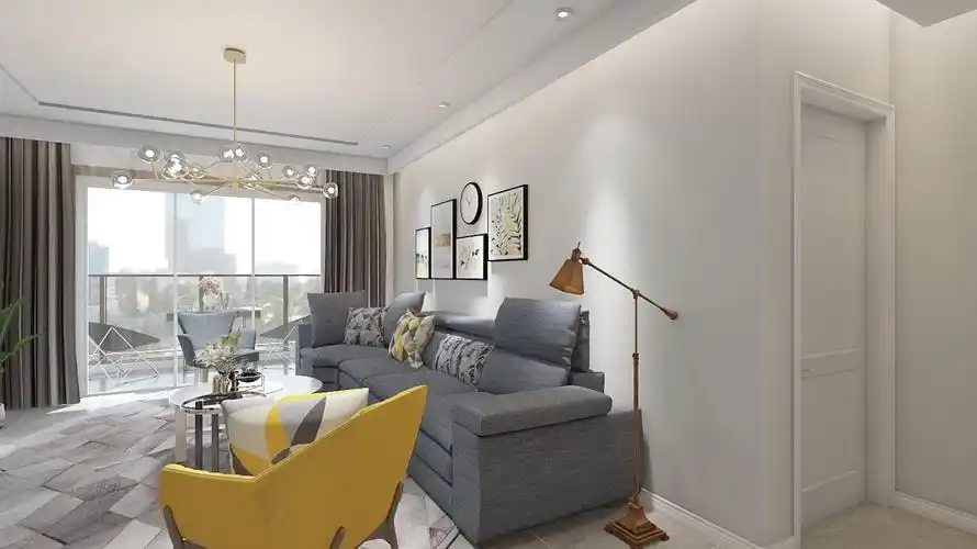 都市新风尚 - 现代风格三室一厅装修效果图 - lu设计效果图 - 每平每