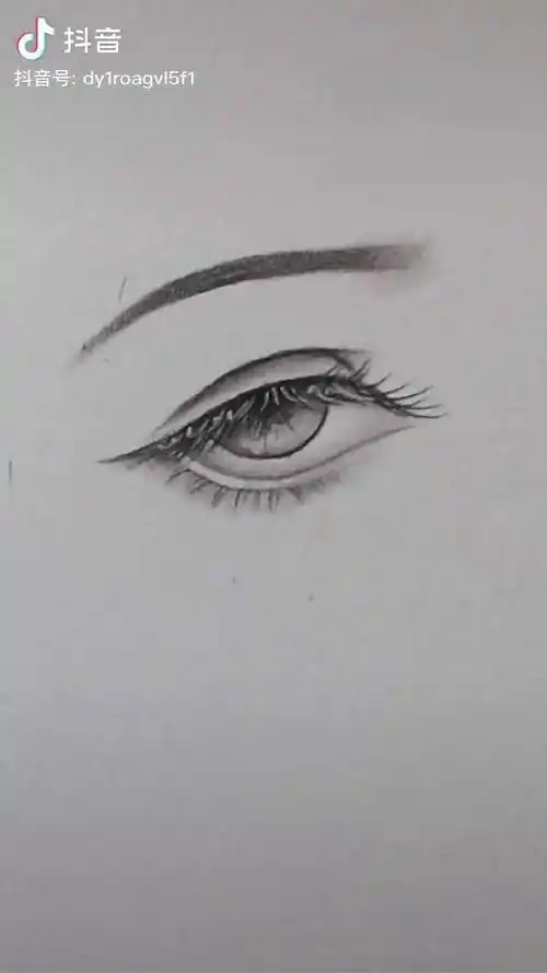超简单古风眼睛画法素描古风古风眼睛画画画眼睛抖音年度艺术推广评选