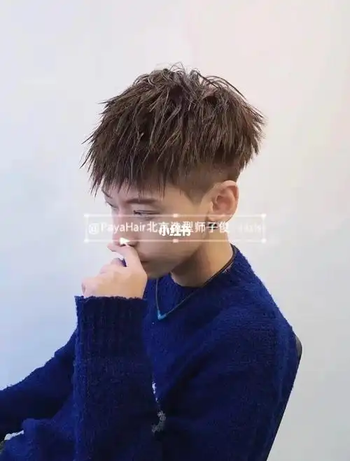 2021最火发型男生烫发锡纸烫烟花烫钢夹烫_锡纸_发型_烟花_百搭_气垫