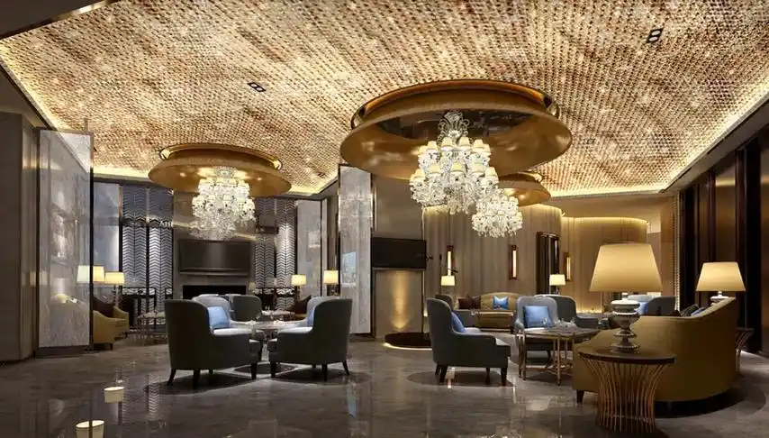 私人会所设计案例效果图.#新中式风格装修效果图 #设计案例分 - 抖音