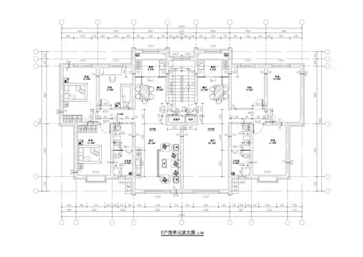 多层住宅经典户型1