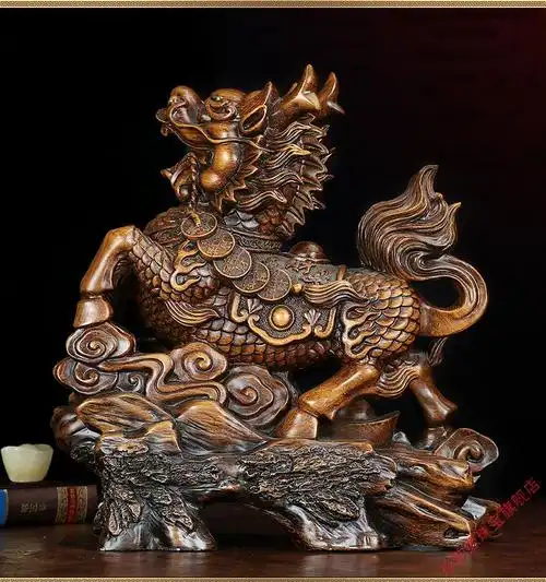 麒麟摆件一对风水宅子卧室玄关家居办公桌面摆设转运f款旺财麒麟母