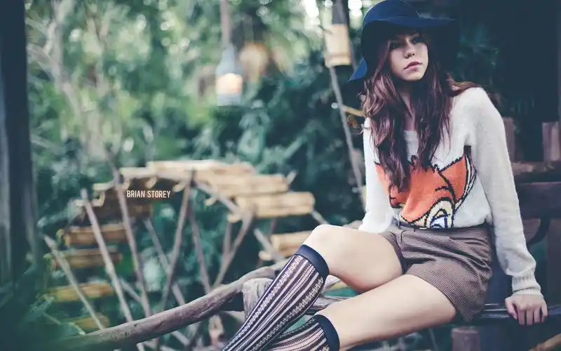 气质文艺欧美美女长腿美女写真图片一