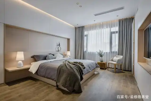 简洁大方, 当下都市白领最喜爱的装修风---卧室