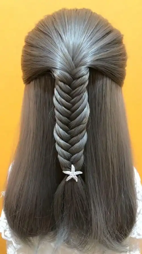 鱼骨辫编发教程来了,特别简单减龄