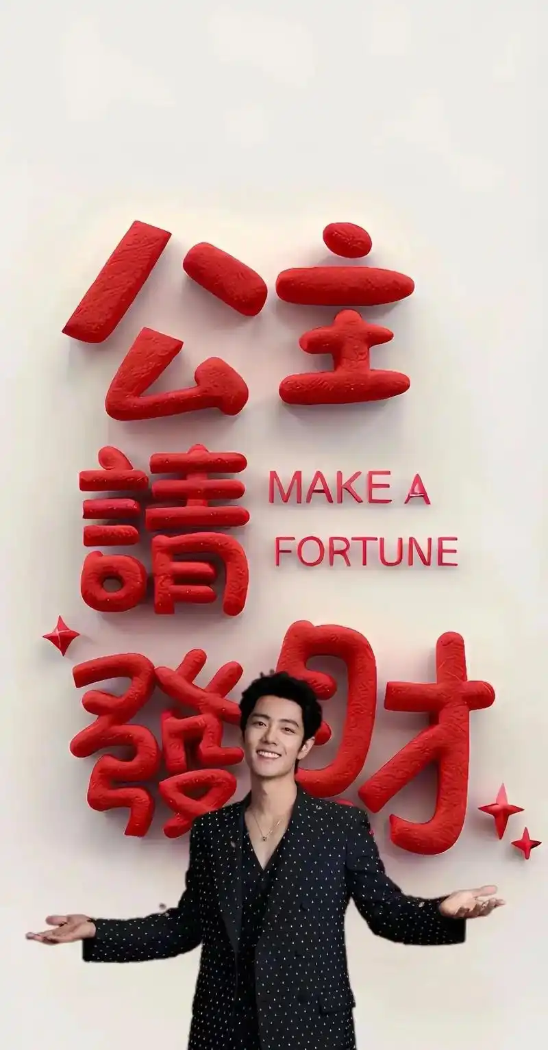 肖战新年壁纸 #肖战 #手机锁屏 公主请发财💰💰💰