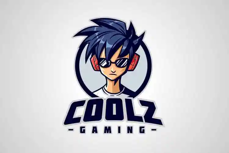酷炫游戏玩家角色吉祥物logo标志设计模板 cool gamer character