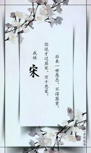 姓氏 宋 - 堆糖,美图壁纸兴趣社区