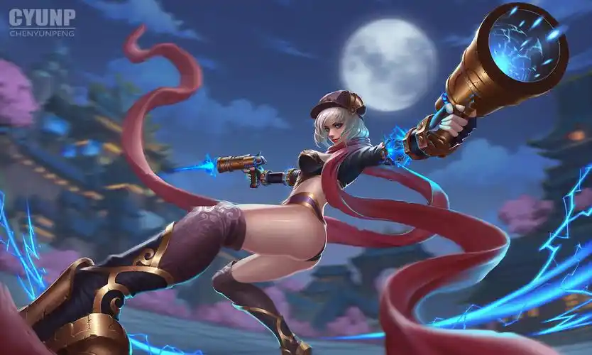 电气女枪|插画|游戏原画|chyunp - 原创作品 - 站酷 (zcool)