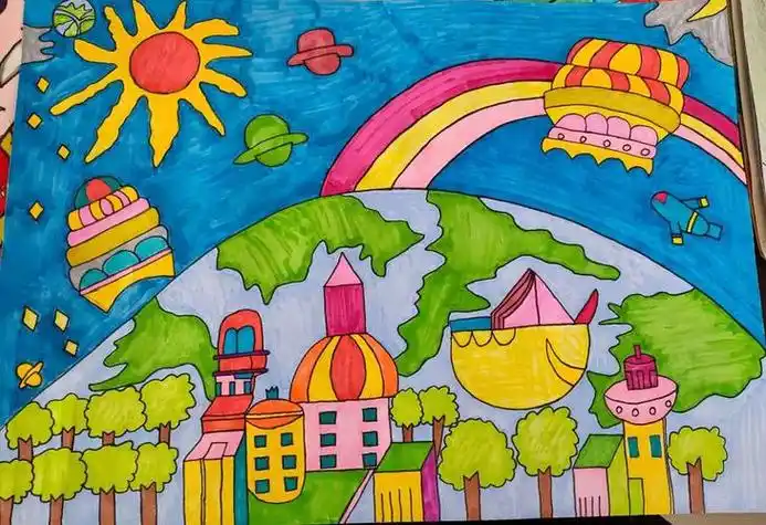 三年级一等奖的画 三年级一等奖的画儿童节绘画