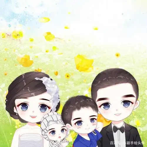 全家福用哪些头像,一家三口,四口图片设计,幸福有爱