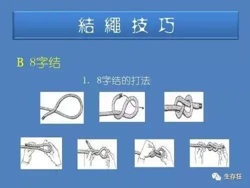 【狂人打结】-- 8字结_八字