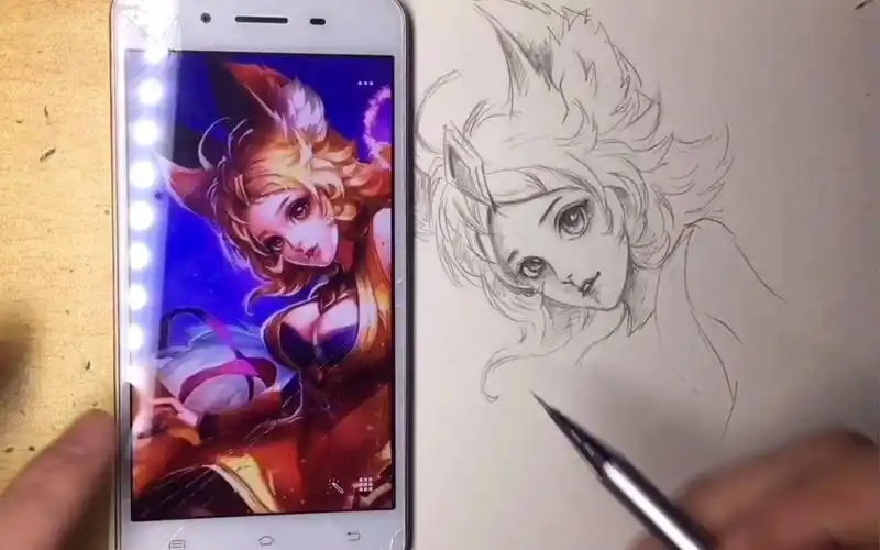 【王者荣耀妲己绘画】马克笔手绘妲己皮肤!